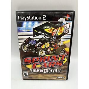 Sprint Cars: Road to Knoxville (Sony PlayStation 2, 2006) CIB, Cleaned, Tested